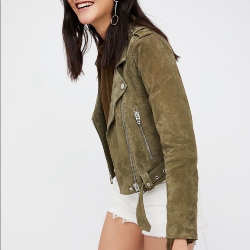 Sage Green Suede BLANKNYC Jacket